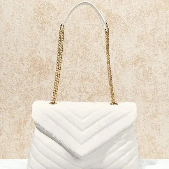 White Elegant Women's Large Capacity Shoulder Bag - Picture 1 of 5